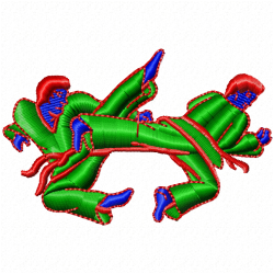 Karate Embroidery Design 4